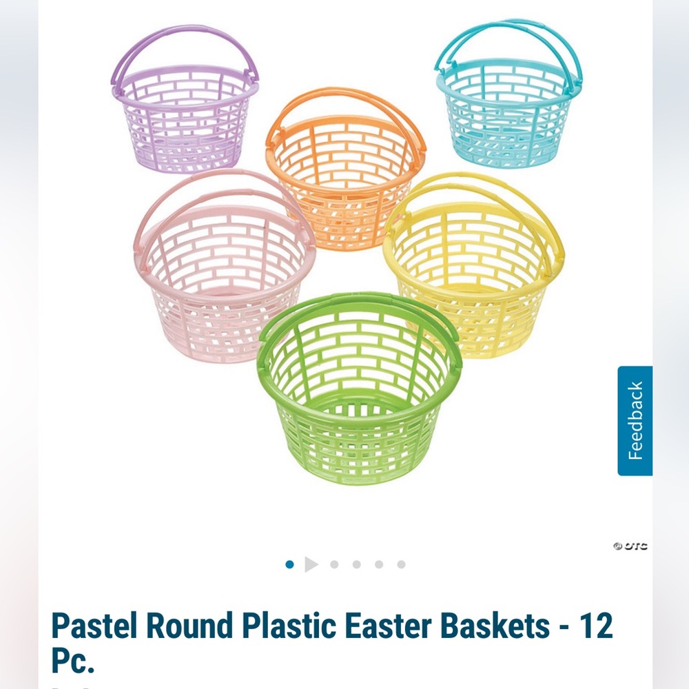 Colorful Mini Easter Baskets - Picture 3 of 3